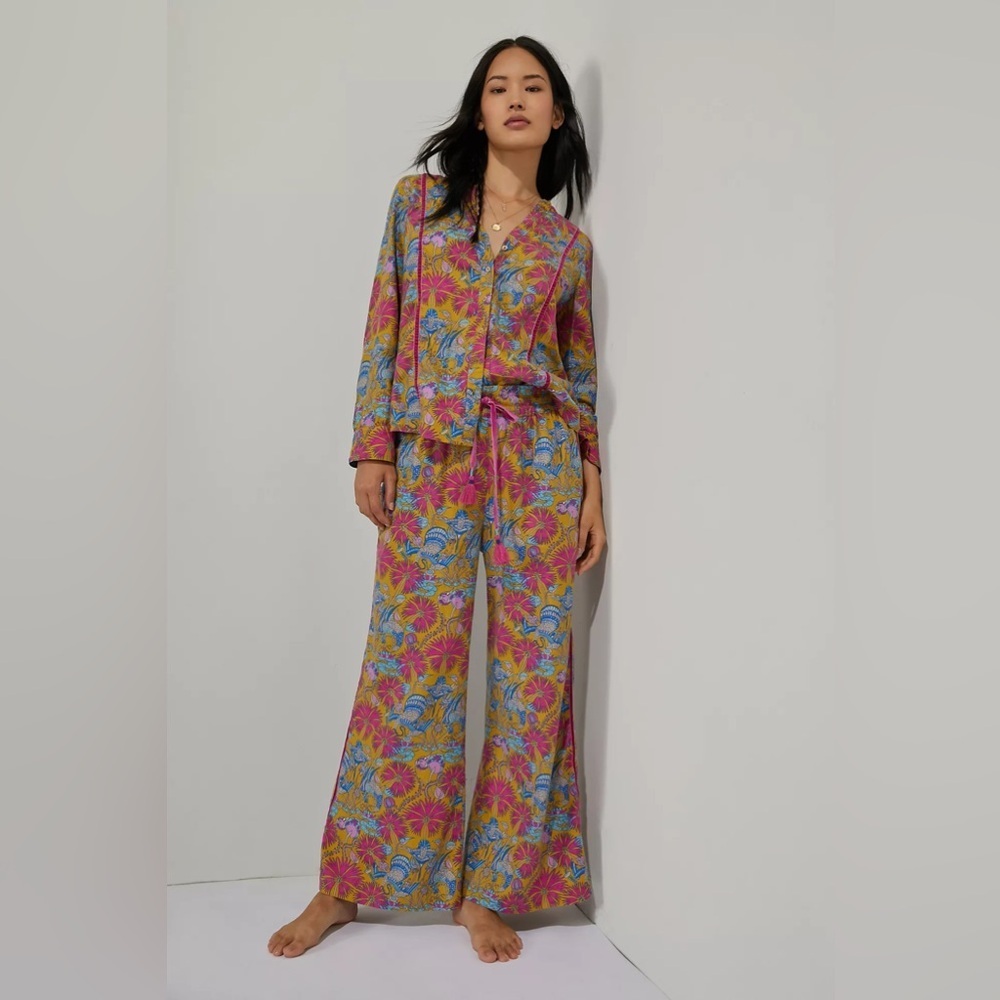 Anthropologie- Whimsy Flannel Sleep Pants Size Small - Picture 4 of 9